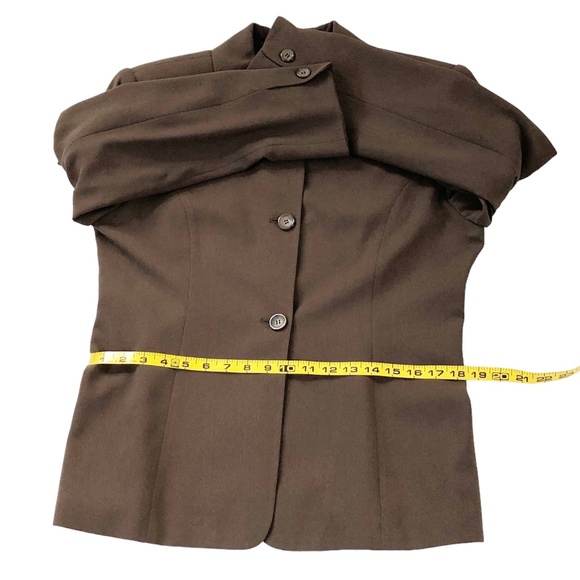 Jones New York Vintage 90s Women’s Brown Button-Up Blazer Size 10 - Picture 8 of 13